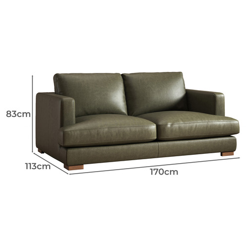 2 seater store genuine leather sofa